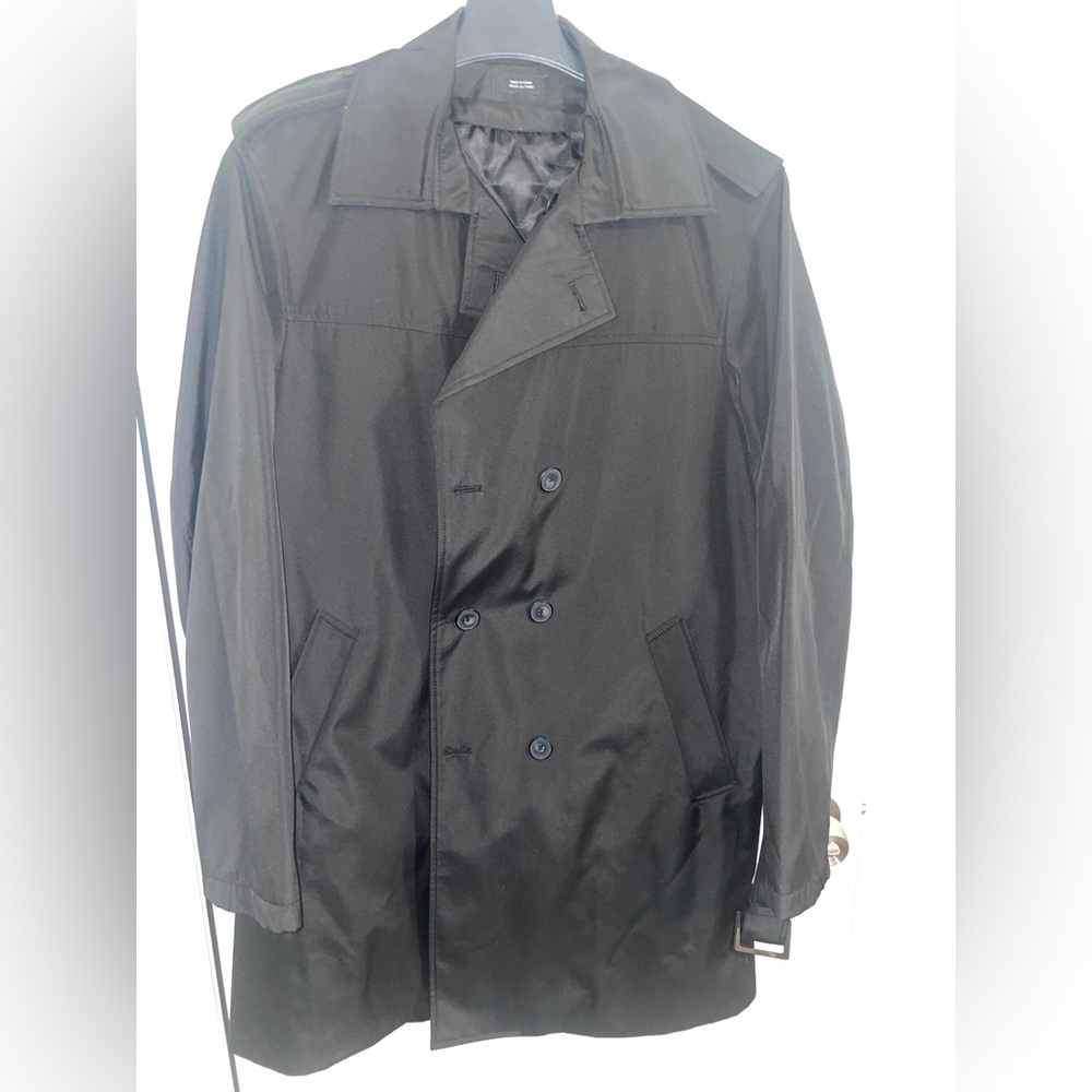 Claiborne Mens Trench Coat W/ Belt